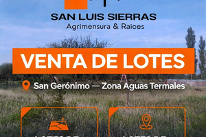 Loteo Rural - San Geronimo, San Luis - Zona Aguas Termales