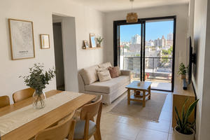 Departamento de 2 dormitorios con balcón en Santa Fe