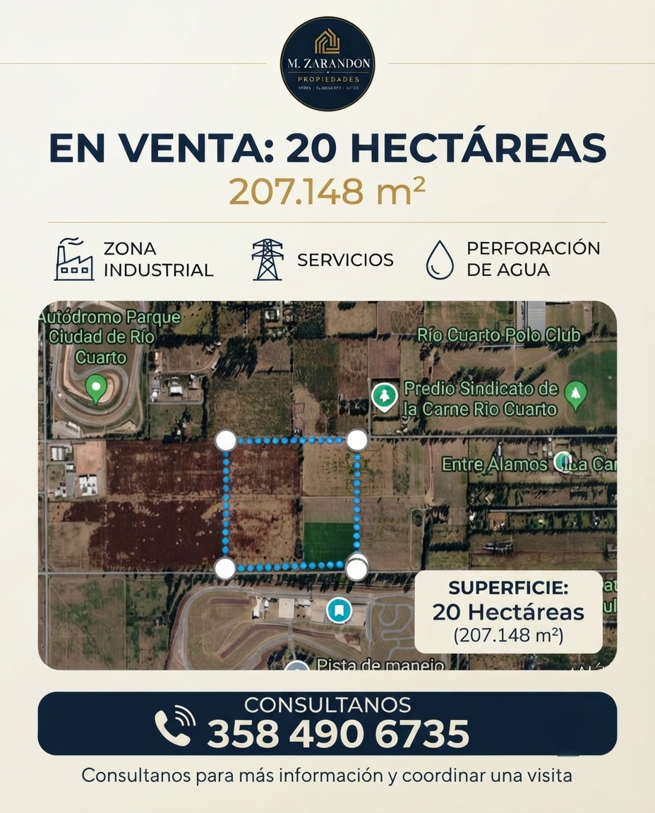 En venta 20 hectáreas